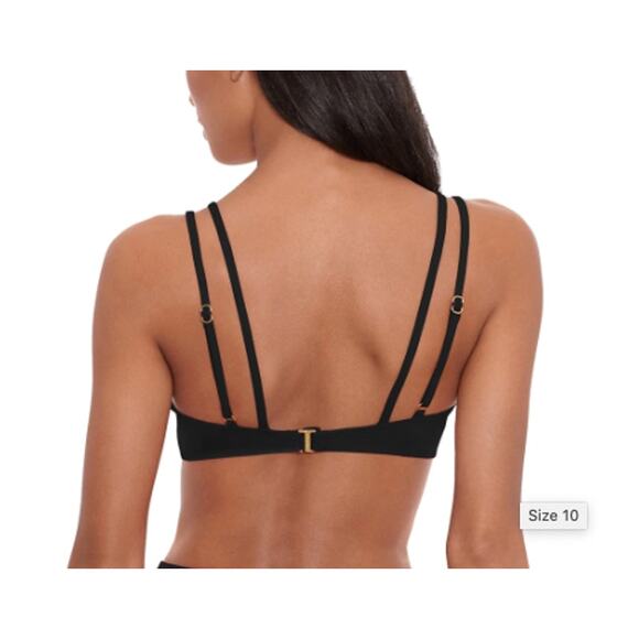 Ralph Lauren Women's Beach Club Solids Double Strap Twist Bikini Top 6 NWT - Picture 3 of 3